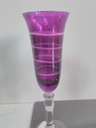 Lot de 6 flutes à Champagne "colorées"