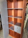 Armoire bois grise 1 porte