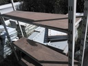 Rack étagères beige 250x50x95cm