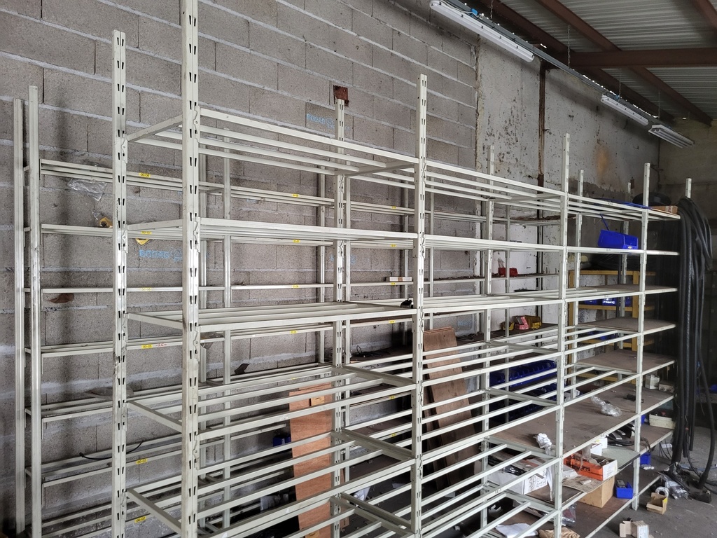 Rack étagères beige 250x50x95cm
