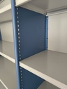 Etagère métal bleu 120x200x40cm