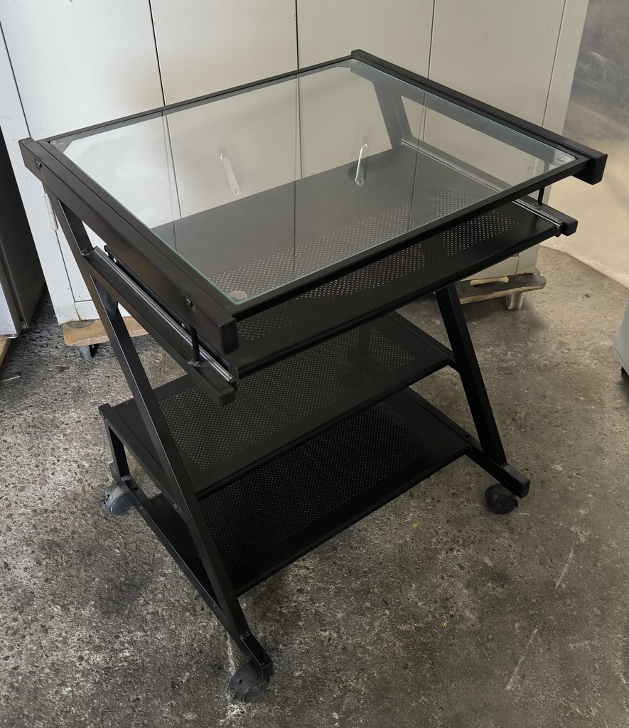 Petit bureau métal/verre
