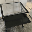 Petit bureau métal/verre