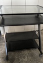 Petit bureau métal/verre