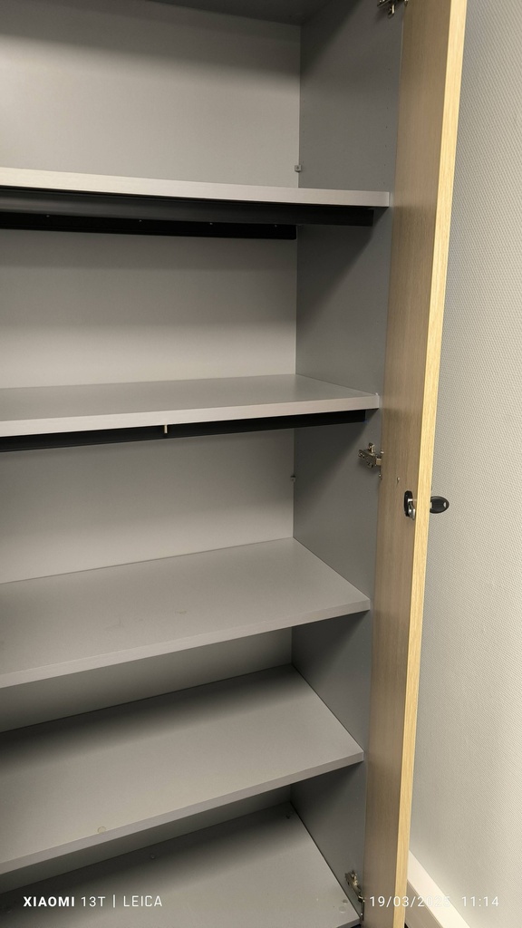 Armoire haute 355 bois 2 portes