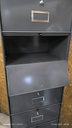 Meuble 5 clapets gris vintage