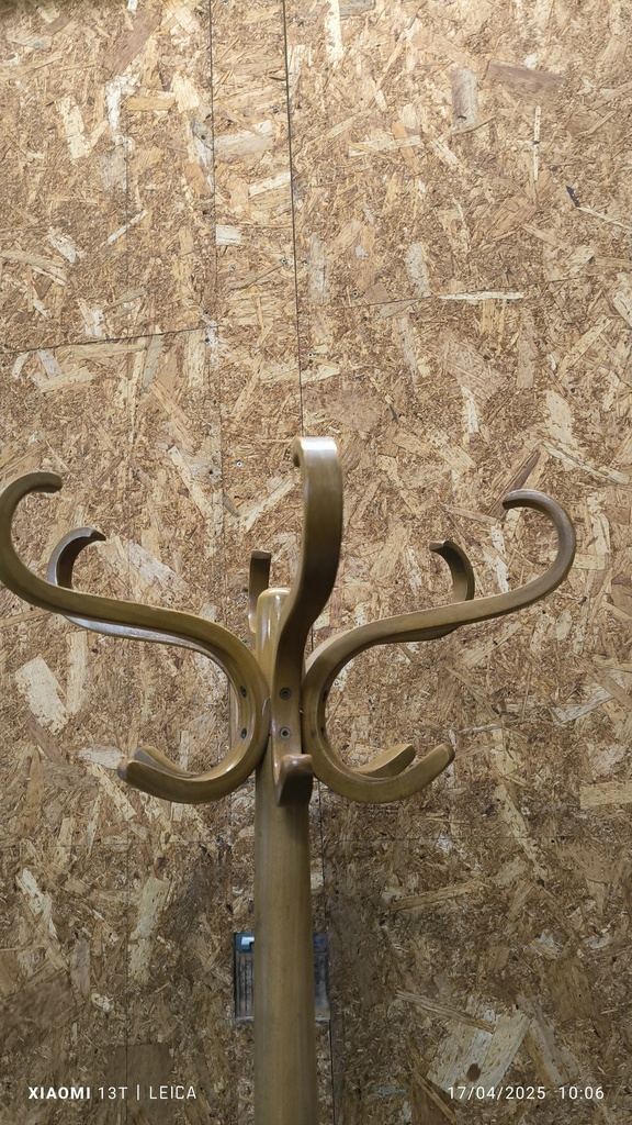Perroquet porte manteaux bois