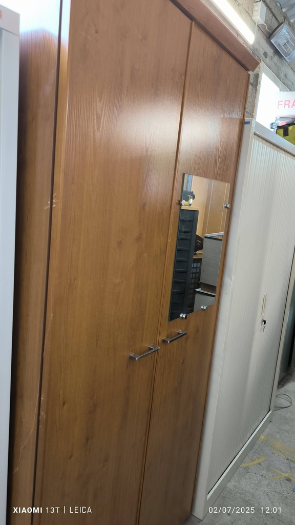 Armoire bois 2 portes droites