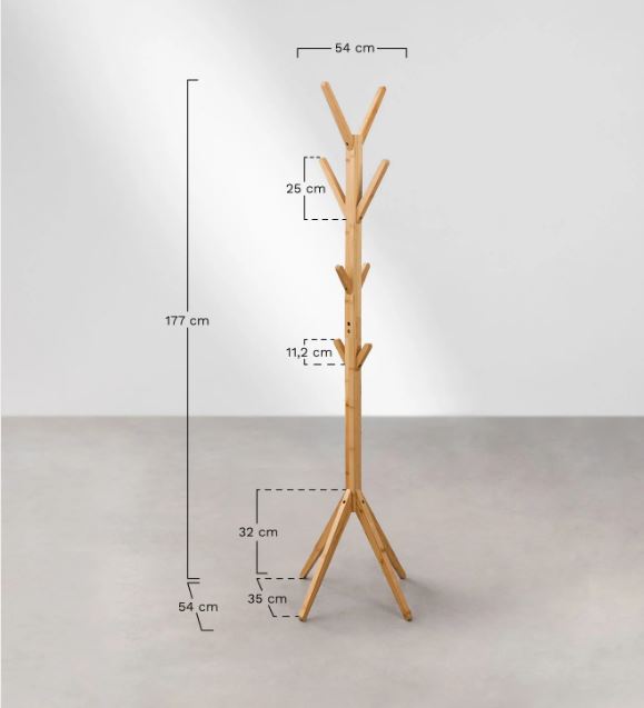 Porte-manteau Ikéa en Bambou Gaizka