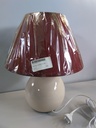 [Z3R4E1] Lampe de chevet beige/bordeau