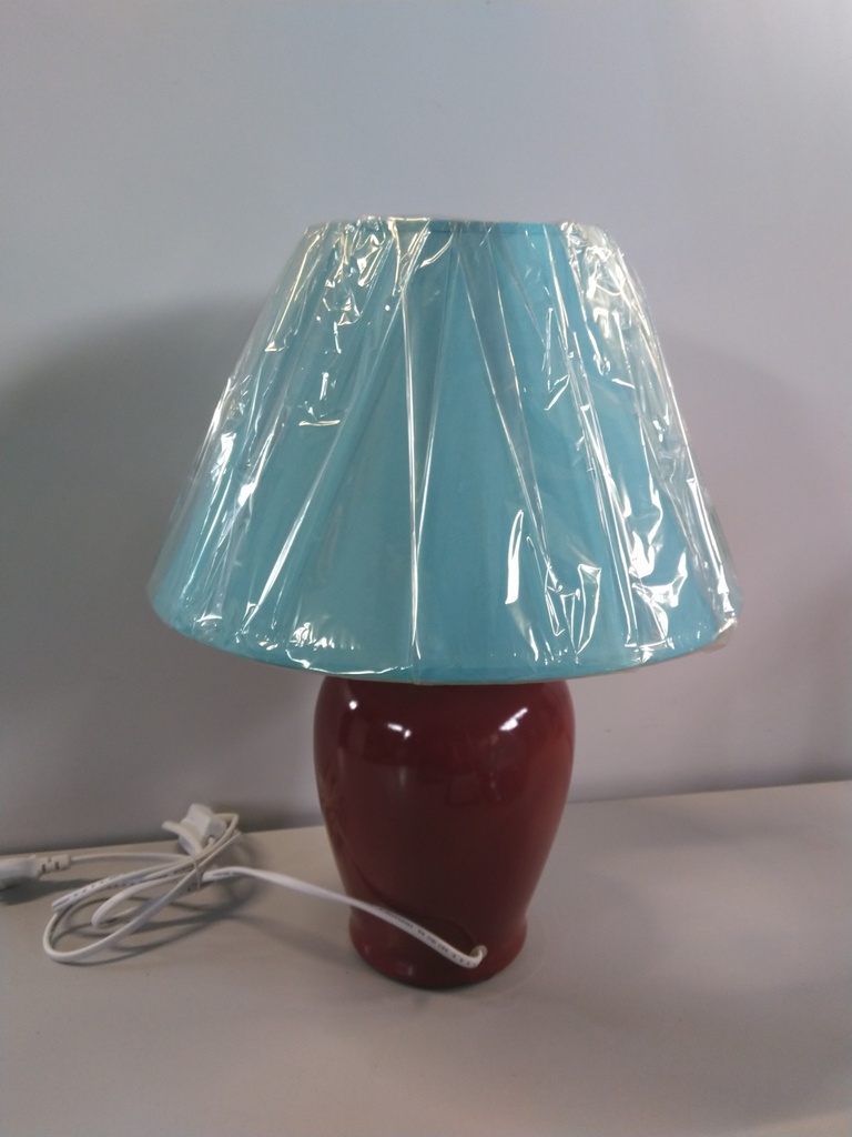 Lampe de chevet bordeau/bleu 2