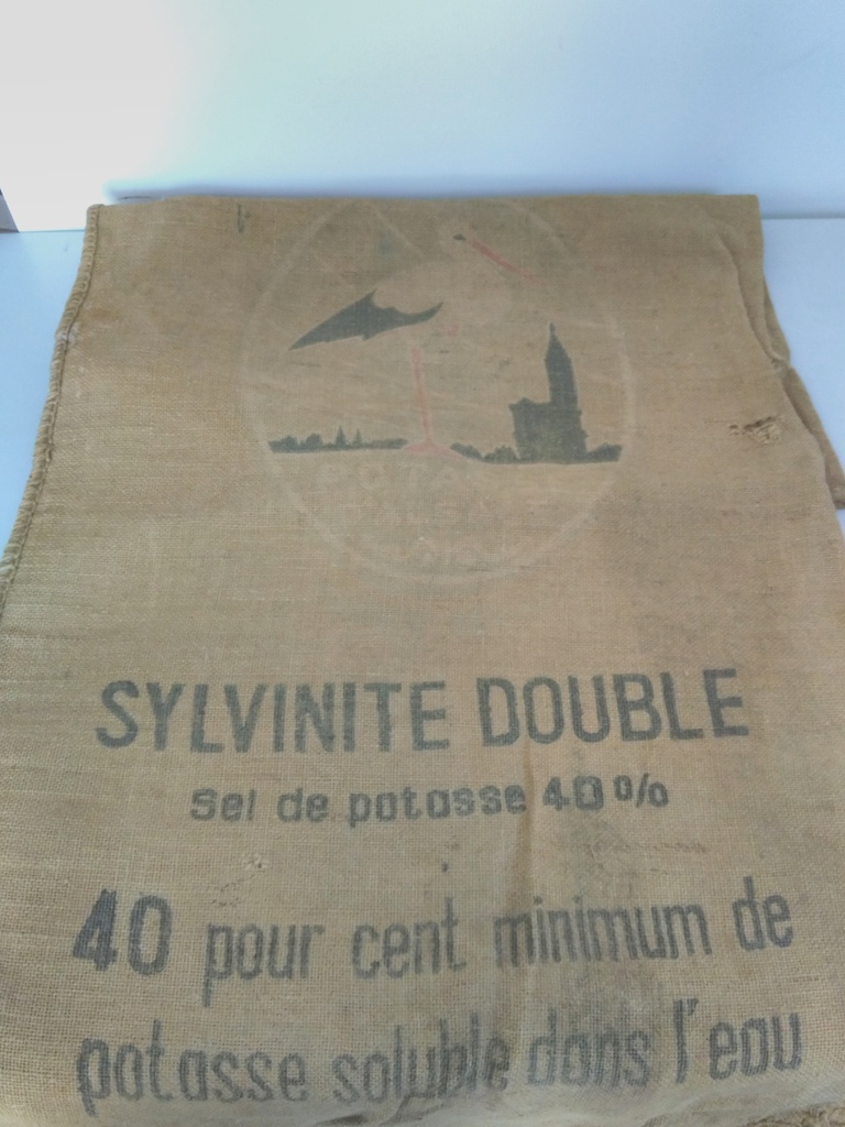 Sac en toile de jute ancien