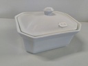 [R4J4] Terrine avec couvercle blanche