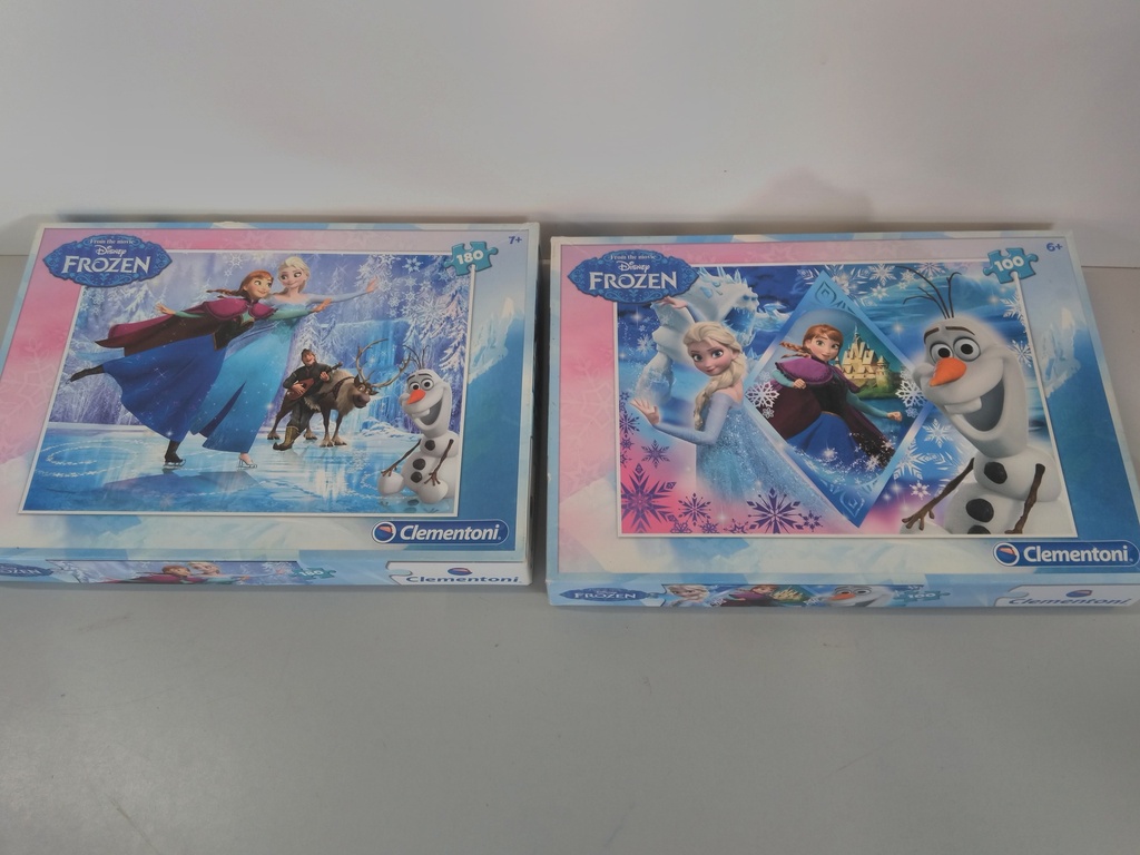 Lot de 2 puzzles "reine des neiges"