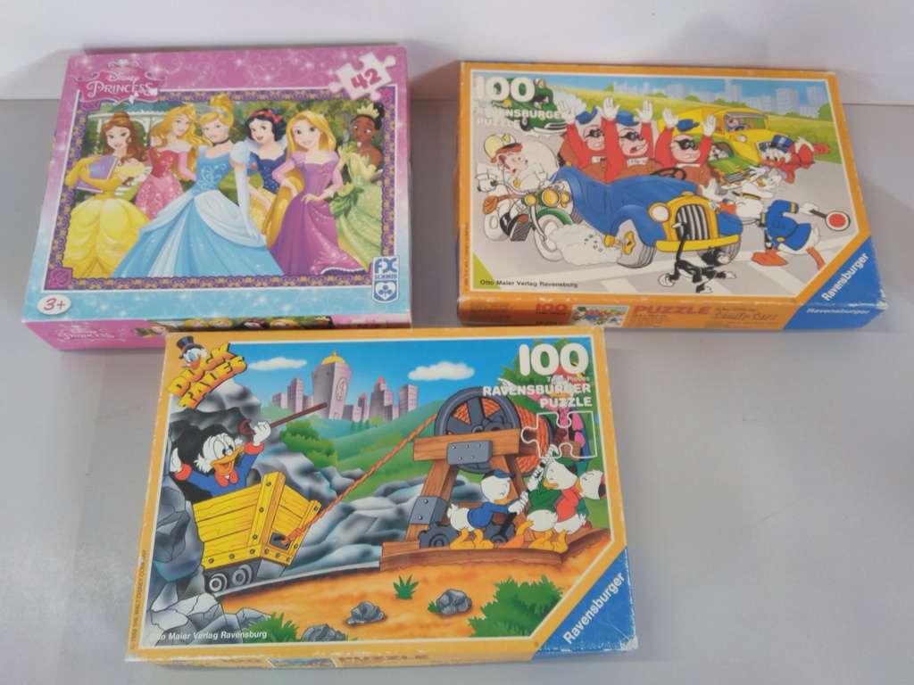 Lot de 3 puzzles enfants