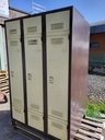 [Z20] Vestiaires 3 portes marron/beige