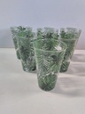[R3E4] Lot de 6 verres à jeu de fruits "tropiques"