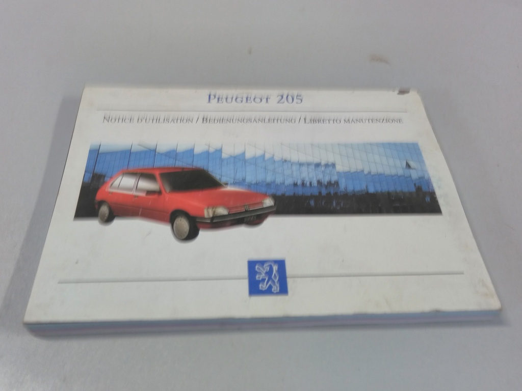 Notice utilisation Peugeot 205 n°1