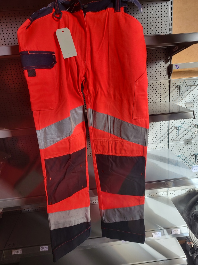 Pantalon fluo orange/jaune Cépovett 40/42
