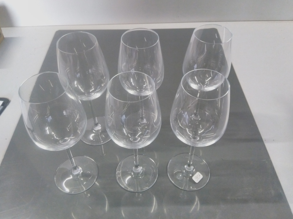 6 verres à vin 35cl 21cm