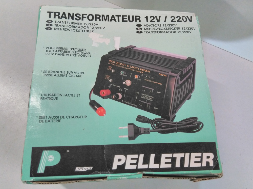Transformateur 12v/220v 200W
