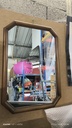 Miroir bois massif rectangle bisoté