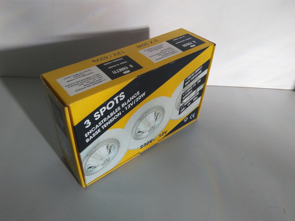 Spots encastrables 12v 20w