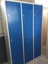 Vestiaires multicases 9 portes à cadenas