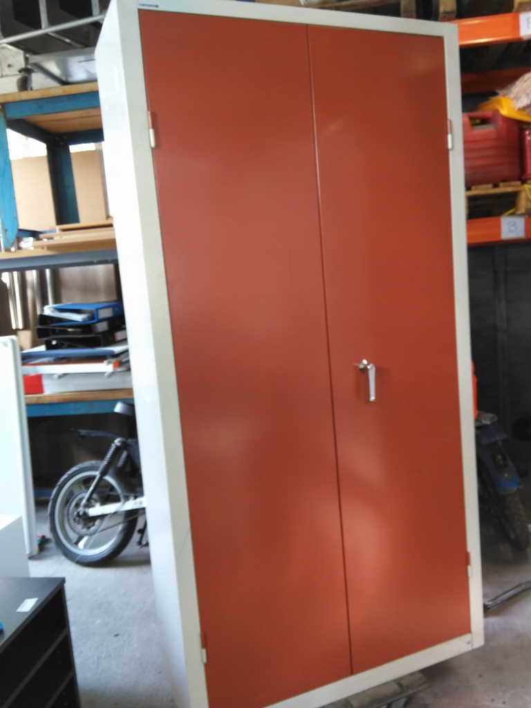Armoire métallique 213  2 portes droites