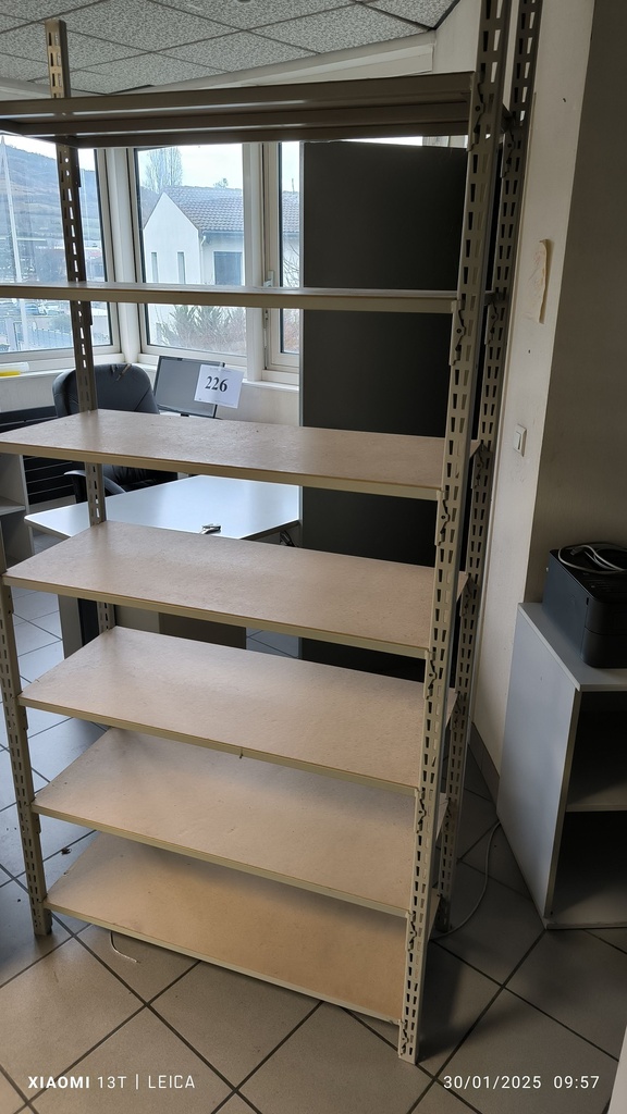 Etagère mi lourde 205xp42xh215cm