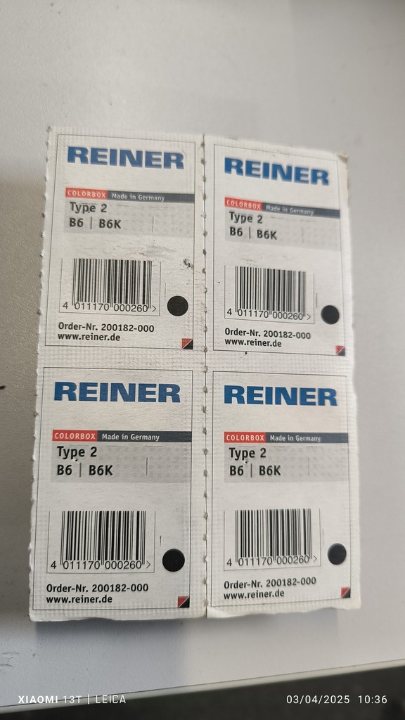 4 Recharges encre pour tampon