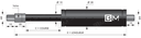 Vérin de traction gaz Acier
