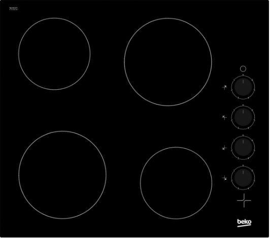 Plaque de cuisson vitrocéramique Beko