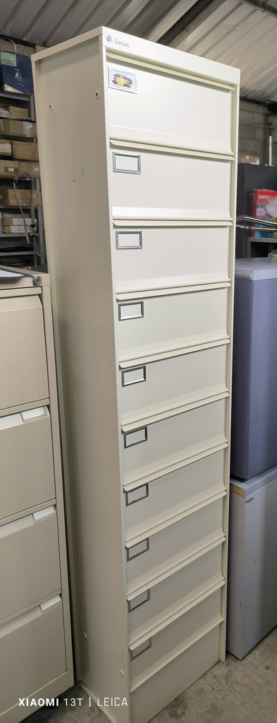 Meuble colonne à clapets 102    beige