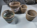 [Z4/Z3 R4 F1à6] Cache pot paillé diamètre 12 à 20cm