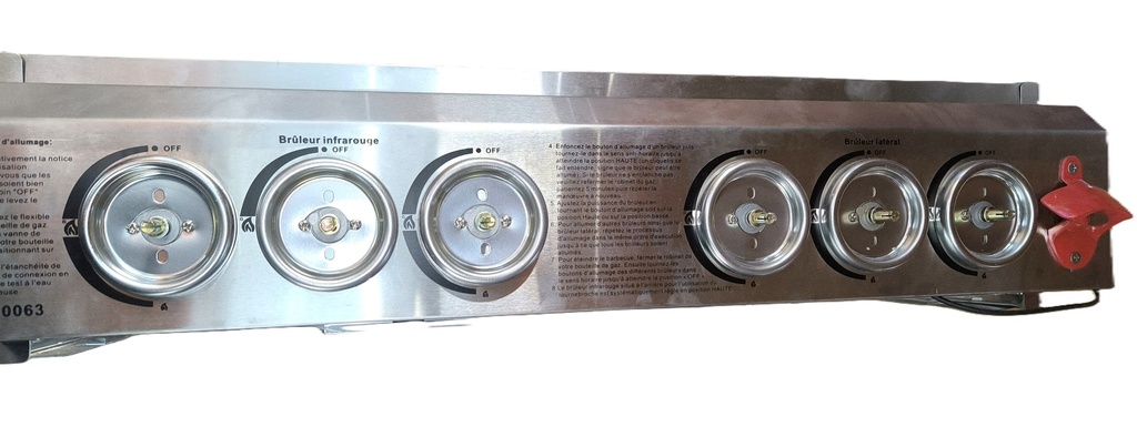 Façade barbecue Inox Greaden