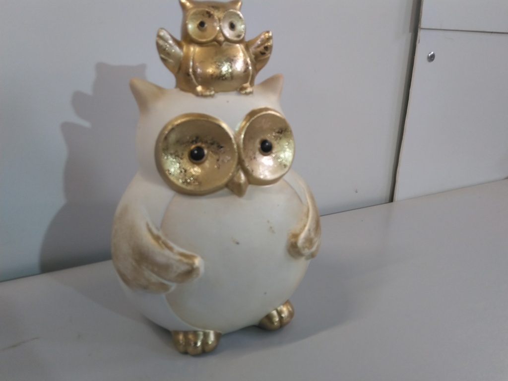 Hibou déco dimensions h25xD14