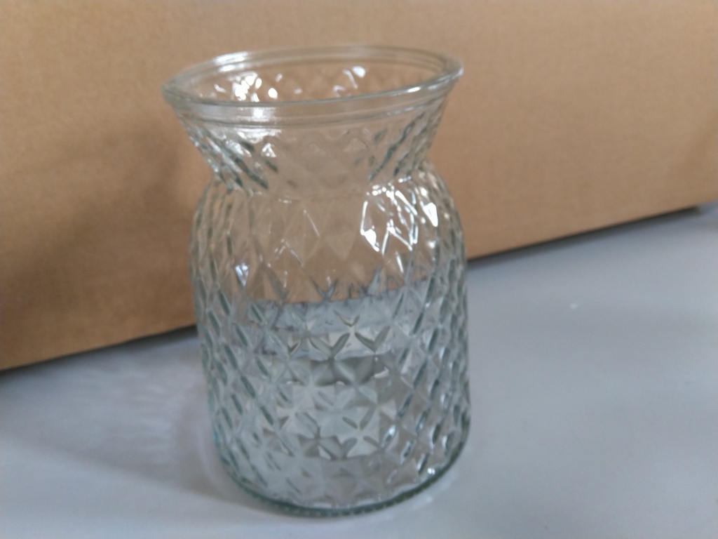 Vase en verre forme selon arrivage