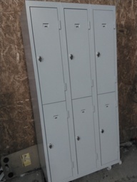 [Z4] Vestiaires 6 portes gris