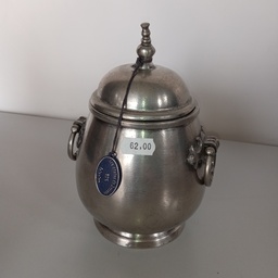 [Z4] Pot avec couvercle en étain