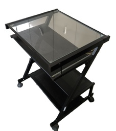 [Z4] Petit bureau métal/verre