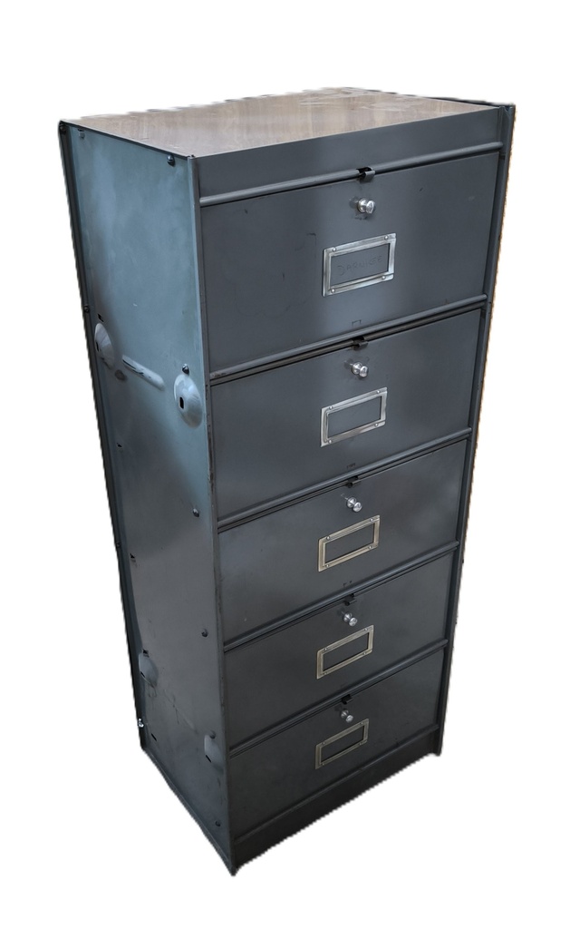 Meuble 5 clapets 82 gris vintage