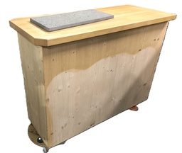 [Z4] Banque d'accueil pin massif