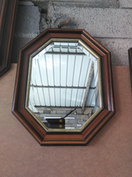 [Z4 au mur] Miroir octogonal bois massif grands angles